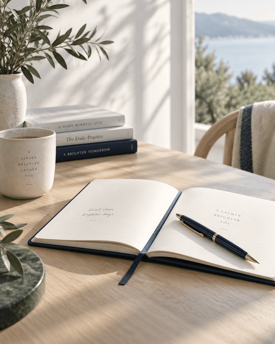 La escritura como puerta — manos escribiendo en un cuaderno
